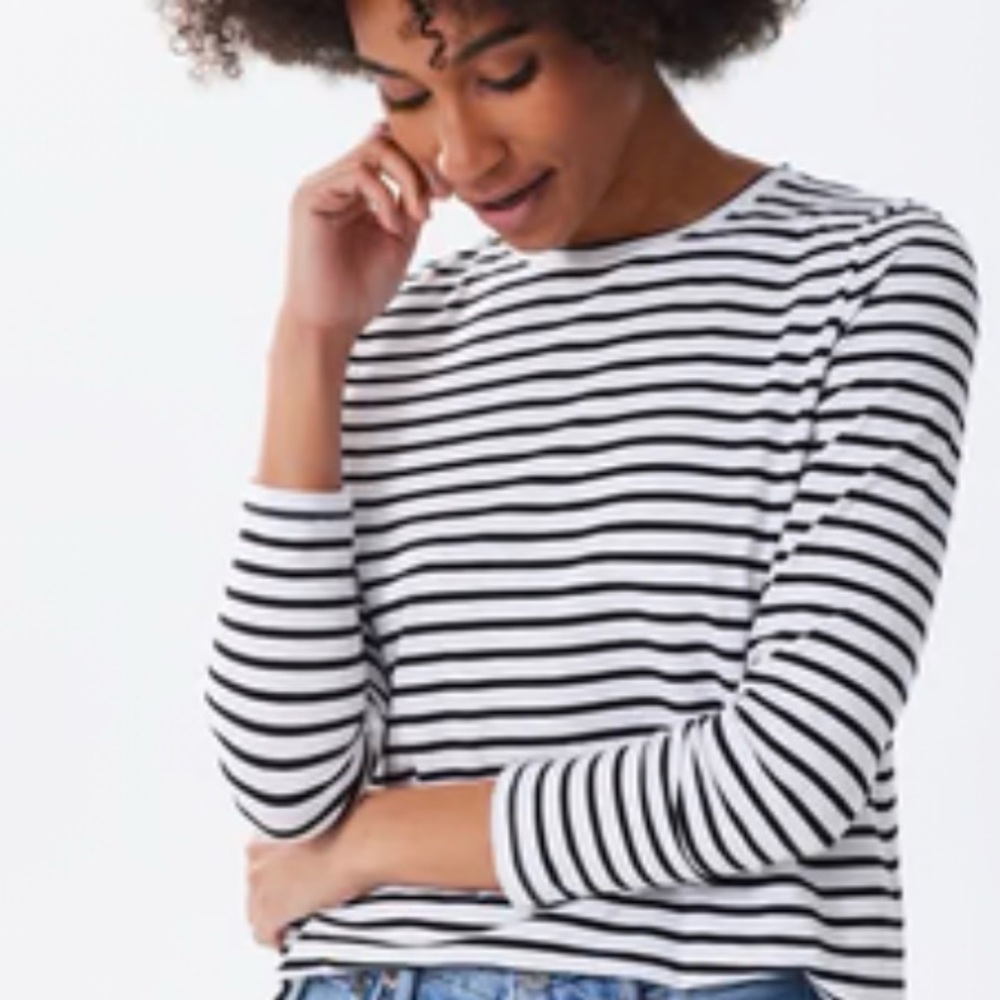 Alice Walk 3/4 Soft Striped Tee, size XS